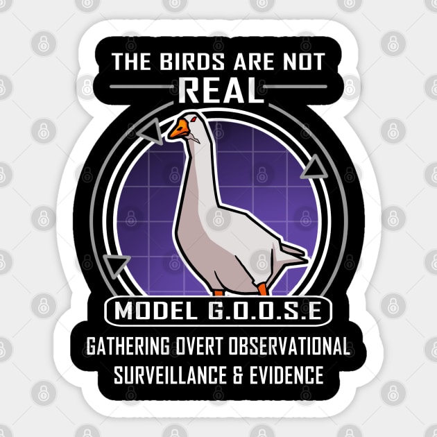 The birds are not real Sticker by Duckfieldsketchbook01